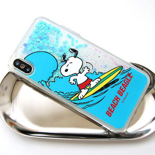 글리터 스누피 서핑선수 아이폰 13 갤럭시 S21 정품 케이스 전기종